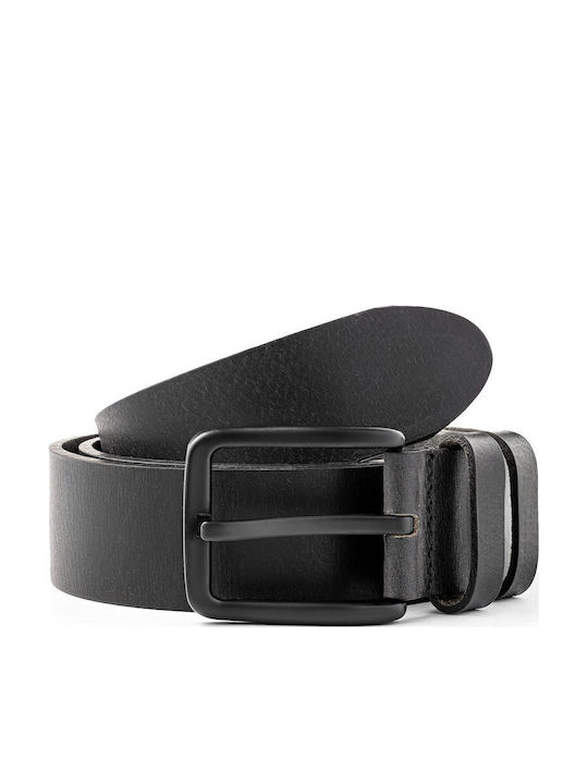 Jolar Herren Gürtel Leder Schwarz