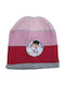Kids Beanie Knitted Fuchsia