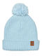 Kinder Mütze Gestrickt Hellblau