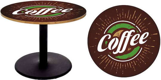 Αυτοκόλλητο Τραπεζιού Coffee 5 90cm Διάμετρος