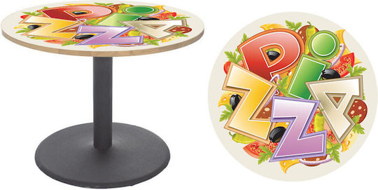 Pizza Table Sticker 65cm Diameter
