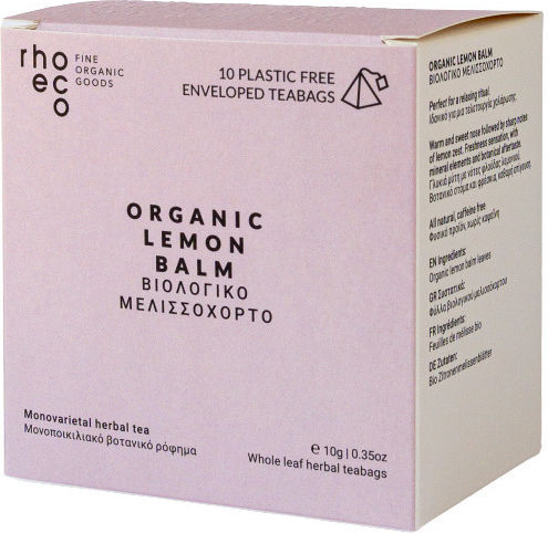 Rhoeco Μελισσόχορτο Βιολογικό Προϊόν 10 Φακελάκια