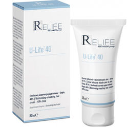 Menarini Relife U-life 40 Foot Cream Ενυδατική & Καταπραϋντική Κρέμα Ποδιών Πολύ Ξηρό & Σκασίματα Δέρμα 40% Ουρία 50ml