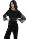 Women's Blouse Long Sleeve Black