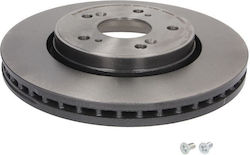 Brembo Front Brake Disc Right Left Honda Crosstour I Cr-v Iii Iv 293mm 28mm 5 Holes Internal Vented 09.06
