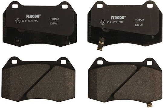 Front Disc Brake Pads Set Ferodo Nissan 350z Tesla Model X 3.5/electric Height 73mm Width 120mm Thickness 15mm Wear Sensor Yes