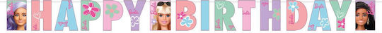 Garland Letters Happy Birthday Barbie Sweet Life 15 X 180 cm
