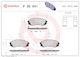 Brembo Disc Brake Pads Set Hyundai H-1 Cargo Travel Kia Carnival 2.2d 2.9d Front 63.0mm Height 165.0mm Width 18.0mm Thickness