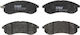 Trw Front Disc Brake Pad Set Mitsubishi L200 2.5d 06.96-12.07 151.2x56.5x14.8 Mm Wear Sensor Yes