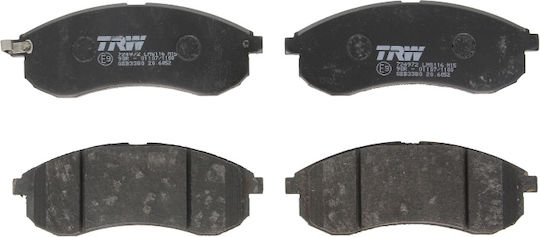 Trw Front Disc Brake Pad Set Mitsubishi L200 2.5d 06.96-12.07 151.2x56.5x14.8 Mm Wear Sensor Yes