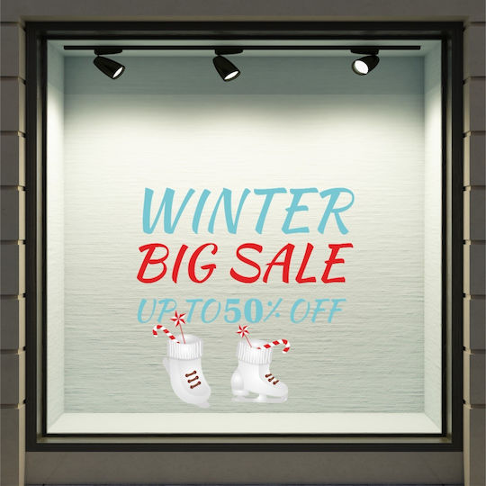 Winter Sales Sticker Discounts 34 50cm X 50cm