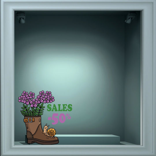 Spring Shop Window Sticker 9 50cm X 50cm