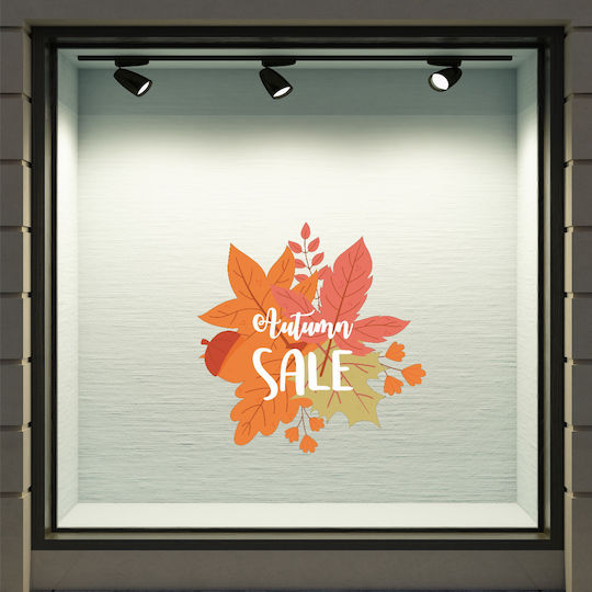 Herbstverkauf Aufkleber Rabatte 27 50cm X 50cm