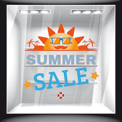 Summer Sale Discount Sticker 39 120cm X 120cm
