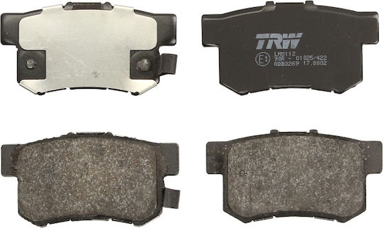 Set Plăcuțe De Frână Spate Cu Disc Trw Honda Civic Vii Crosstour I Cr-v Ii Iii Stepwgn Curent 1.7 2.0 2.4 Înălțime 10.00 Latime 47.4mm Grosime 88.9mm Senzor Uzură Inclus