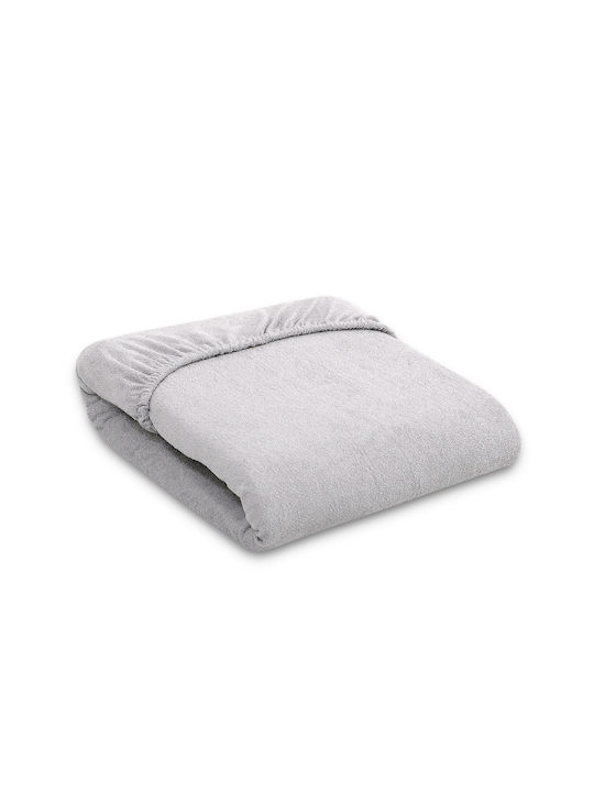 Bobono Baby Sheet Crib Cotton Fitted Gray 60x120cm