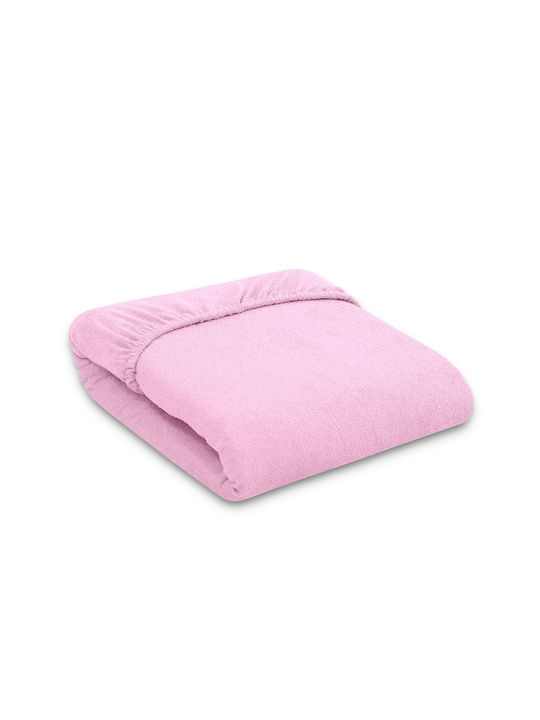 Bobono Baby Sheet Crib Cotton Fitted Pink 60x120cm