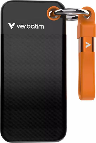 Verbatim Pocket USB 3.2 Hard Disk Extern SSD 2TB M.2 Negru / Portocaliu
