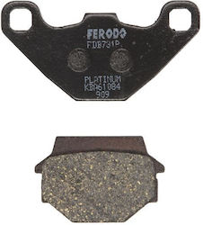 Ferodo Rear Disc Brake Pad Set Height 85.2 Mm Length 43.0 Mm Thickness 6.2 Mm Flat Track Fdb731p