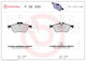 Brembo Disc Brake Pads Set Mini R50 R53 R52 1.4d 1.6 Front 140mm Width 59mm Height 18mm Thickness Wear Sensor Yes