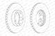 Front Brake Disc Right Left Ferodo Nissan Cabstar E 2.3d 2.7d 3.0d 10.98-11.06 Diameter 276mm Thickness 24mm Ventilated