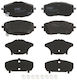 Front Disc Brake Pads Set Trw Automotive for Toyota Auris Corolla 1.2-1.8h 10.12-08.19 Height 57.1mm Width 134.2mm Thickness 18.6mm