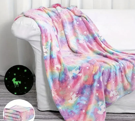 Blanket Fleece Glowing Pink 200x150cm