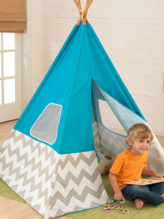 Kidkraft Παιδική Σκηνή Ινδιάνικη Deluxe Γαλάζια