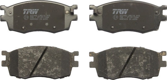 Front Brake Pads Set Trw Automotive Hyundai Accent Iii I20 I Kia Rio Ii 1.2-1.6 Height 56.0 Mm Width 129.8 Mm Thickness 17.7 Mm