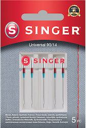 Singer Universal Needle Fabrics 90/14 5 Pieces