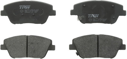 Set Plăcuțe de Frână Pentru Kia Optima 1.7d 2.0 2.4 06.10 Trw Automotive Înălțime 59.0mm Lățime 132.6mm Grosime 17.4mm