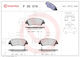 Front Disc Brake Pad Set Brembo Hyundai I10 Ii Iii 1.0 1.0lpg 1.2 08.13 Height 50mm Width 133mm Thickness 17mm Wear Sensors 2 Mando