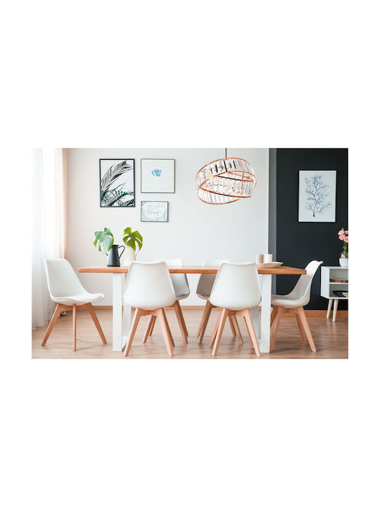 Toolight Hängelampe Rose Gold mit Kristallen