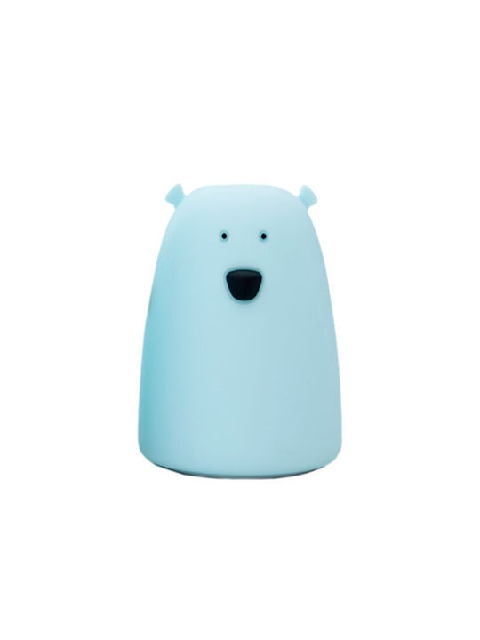 Rabbit & Friends Kids Decorative Lamp Light Blue 16x11.1x11.1εκ.