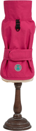 Woofmoda Hundemantel Wasserdicht Rosa mit Rückenlänge 50 cm.