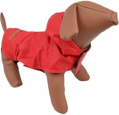 Woofmoda Hundemantel Wasserdicht Rot XSklein / XXXLarge mit Rückenlänge 55 cm.
