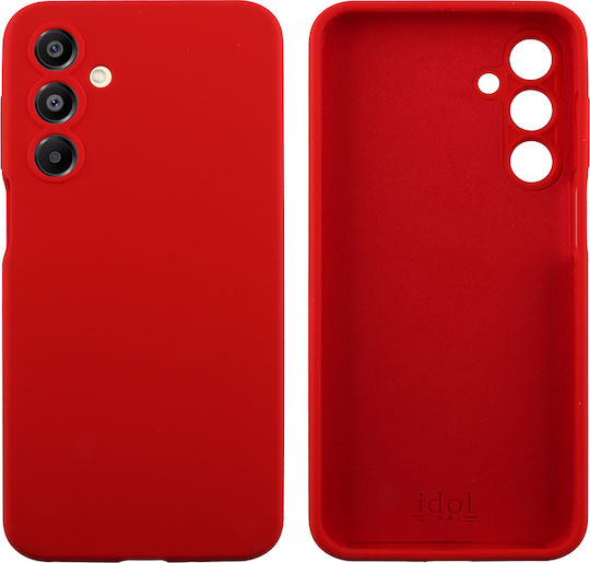 Idol 1991 Velvet Elite Umschlag Rückseite Silikon Rot (Galaxy A16)