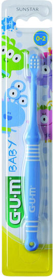 GUM Soft Baby-Zahnbürste für 0m+ Blau