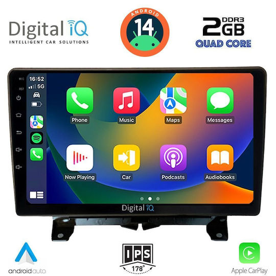 Digital IQ Ηχοσύστημα Αυτοκινήτου για Land Rover Discovery / Range Rover Sport 2004-2009 (Bluetooth/USB/AUX/WiFi/GPS/Apple-Carplay/Android-Auto) με Οθόνη Αφής 9"