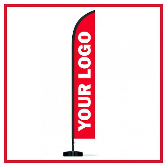 Fliegendes Banner 4,5 Meter Druck 70cm X 400cm Aluminium 1mm 70cm X 400cm
