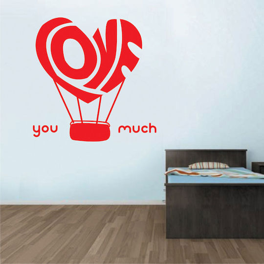 Autocolant Decorativ De Perete Love Aerostat 1 Bucată 30x30 Cm Orafol