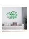 Abstrakte Vegetation Wandsticker 120cm x 95cm