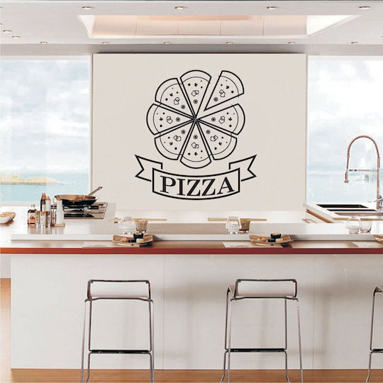 Wandsticker Pizza 4 30cm x 33cm
