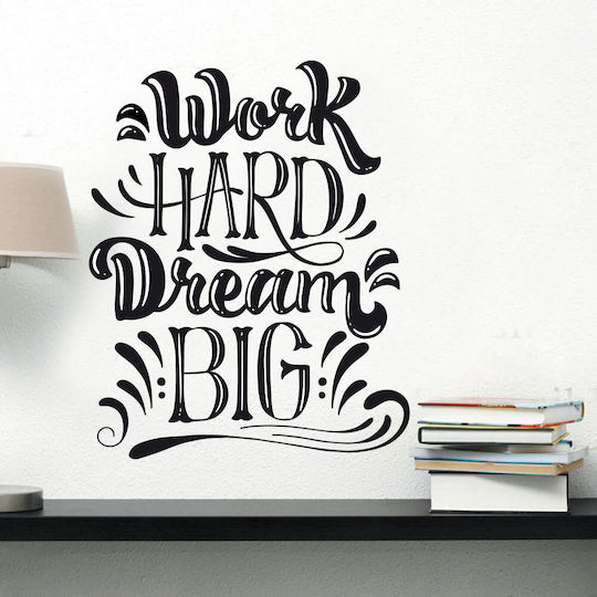 Autocolant de Perete Work Hard 60cm X 75cm