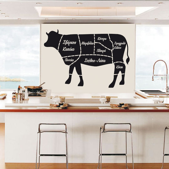 Wandsticker Kalb Diagramm 70cm x 50cm