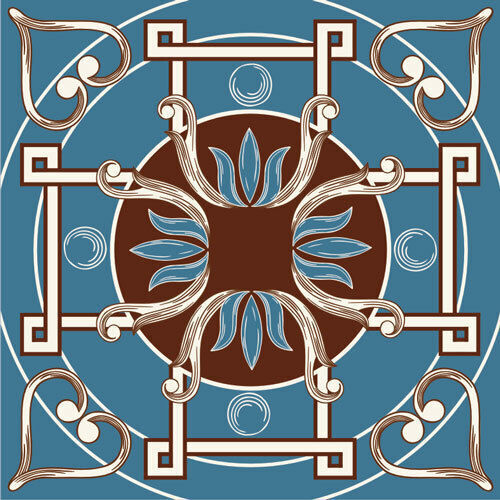 Vintage Fliesenaufkleber 58 Mindestmenge 5 Stück 50cm X 50cm