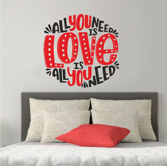 Wandsticker Alles, was du brauchst, ist Liebe 50cm x 50cm