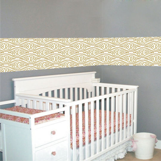 Bordură Adezivă Design Retro 2,5cm X 10cm