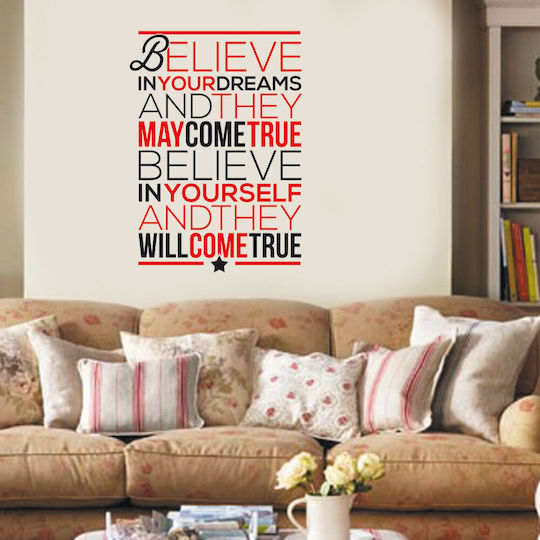 Wandsticker Believe In Dreams 60cm x 75cm