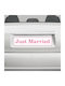 Sticker Semn „Just Married” Decor Nuntă 52cm X 10cm